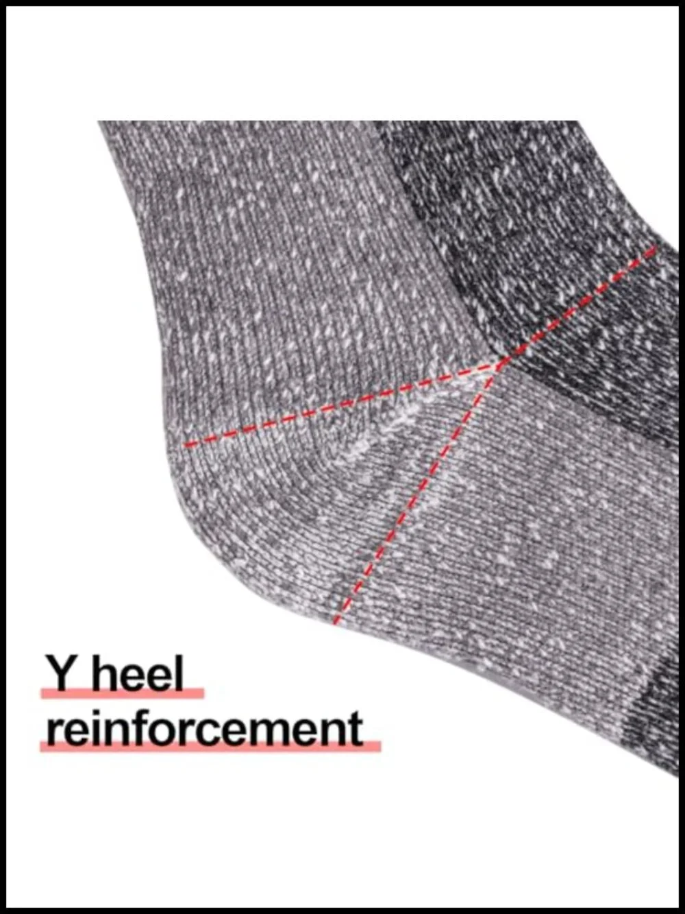 Merino Wool Blend Thermal Hiking Socks for Men, Winter Outdoor Crew Socks, 5